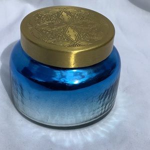 ANTHROPOLOGIE 5oz. “VOLCANO” FRAGRANCED CANDLE IN METALLIC JAR NEW MADE IN USA